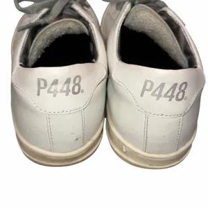 P448 John Distressed Leather Low Top Lace Up Sneakers Shoes 38 thumbnail 5
