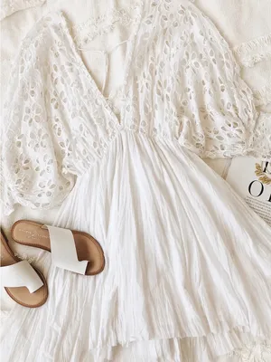 Free people Bella Note Eyelet Mini Dress thumbnail 8