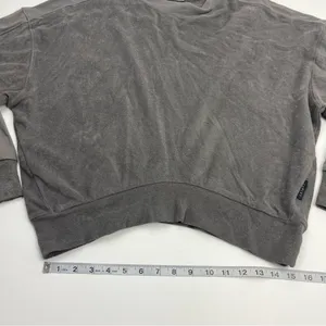 Varley Lyle Top Pavement Grey‎ Gray Womens Size Medium Sweatshirt *FLAWED thumbnail 12