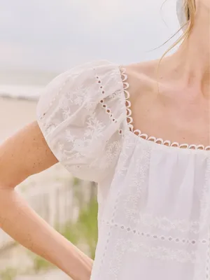 Kourt White Size XS Nya Puff Sleeve Mini Dress Few Moda thumbnail 4
