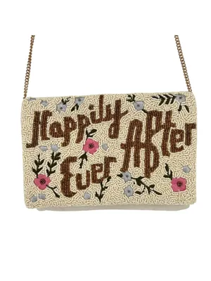 Francesca's Happily Ever After Beaded Wedding Crossbody Bag With Floral Embroidery thumbnail 3