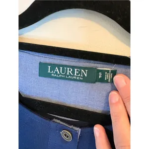 Lauren Ralph Lauren Navy Henley Tee Shirt Small NWT thumbnail 2
