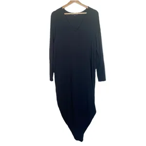 Universal Standard Iconic Geneva Sheath Midi Dress‎ Minimalist Black Size 3XS thumbnail 2