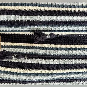 Free‎ People Tunic Sweater Mini Dress Boho Knit Navy Baby Blue Cozy Chic Small thumbnail 7