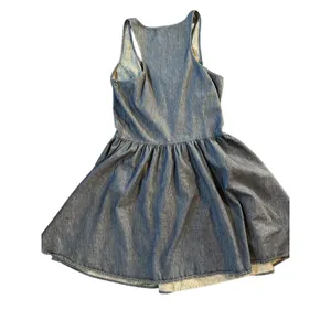 Copper Key Denim‎ Chambray Button Front Racerback Fit & Flare Dress M thumbnail 2