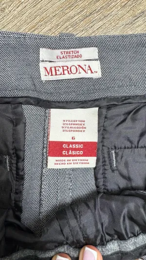 Merona grey trousers Size 6 #trousers #womenwear thumbnail 4
