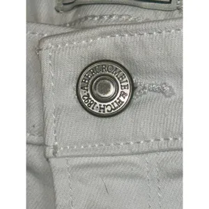 Abercrombie & Fitch Harper Low Rise Ankle White Denim Eyelet Hem Jeans Size 29 8 thumbnail 5