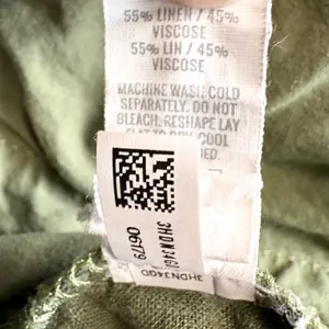 Aerie Linen Blend Paperbag Waist Cargo Joggers in Army Green Small thumbnail 12
