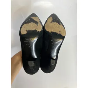 Marc by Marc Jacobs Pumps Womens 36.5 Black Good Suede Pointed Toe Bow Italy thumbnail 6