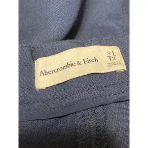 Abercrombie & Fitch Women's Navy Blue High Rise Straight Trousers Pants Size 31 thumbnail 4