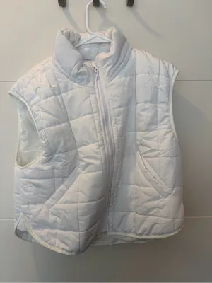 Amazon White Quilted Vest thumbnail 2