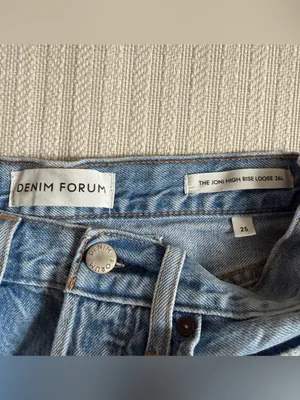 Aritzia Denim Forum‎ The ‘90s Joni Hi-Rise Loose Jeans Picture this Bleu Size 25 thumbnail 6