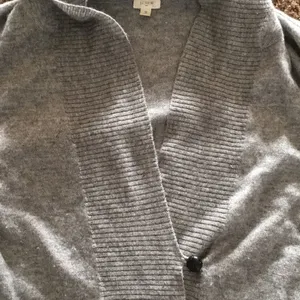 JCrew Hooded Grey Sweater Gray thumbnail 2