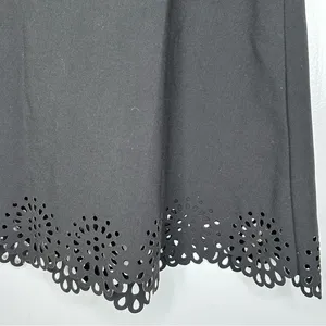 Loft Black Scalloped Skirt Size 8‎ thumbnail 3