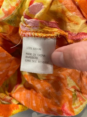 Cute orange creamsicle tropical ruffle sleeve crop top Haute Hippie thumbnail 3