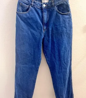 ALOHAS Deep Blue Relaxed Fit Leg High Rise Denim Size M thumbnail 2