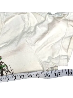 Bella Organic Cotton Tee With Tree Design OEC 2011 White Medium Made In USA 87L thumbnail 5