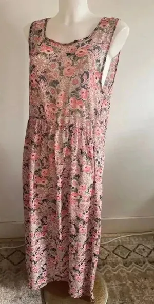 NWT Women's‎ Agnes & Dora Pink Floral Maxi Dress Size XL Godiva thumbnail 1