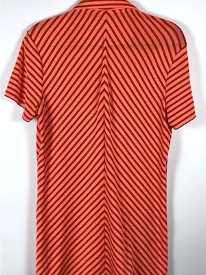 Nike Golf Tour Performance Dri-FIT Womens Medium Striped Quarter Zip Polo Top thumbnail 9