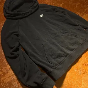 Nike Funnel Neck Hoodie with White Swoosh Logo Women's Size Small thumbnail 4