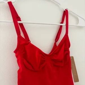 Skims x Lana Del Rey Seamless Sculpt Thong Bodysuit in Ruby thumbnail 5