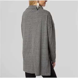✨Free People Bella Vista Oversized Sz Medium Tunic Top in Charcoal✨ thumbnail 10