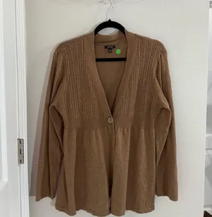 Apt. 9 Women's Brown Cardigan Button Up Sweater Size XL thumbnail 1