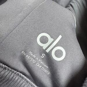 Alo Yoga Alosoft Head Start Sports Bra Fog Gray Size Small Yoga Running thumbnail 5