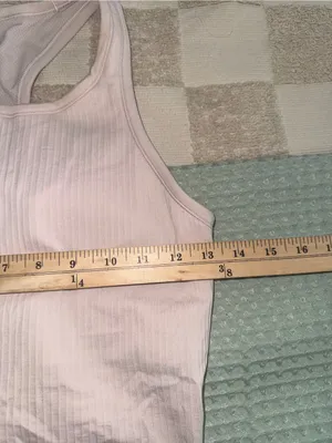 Lululemon‎ Ebb to Street Cropped Racerback Tank Top Flush Pink size 8 thumbnail 2