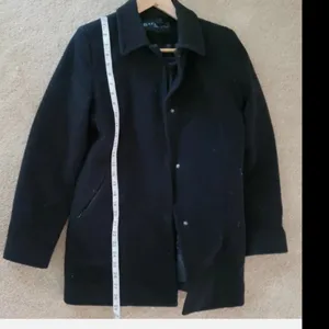 Kenneth Cole Reaction black Cashmere wool blend coat New! thumbnail 2
