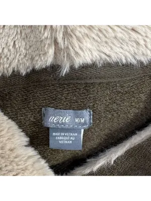 Aerie Sherpa Lined Hoodie Jacket Size M thumbnail 8