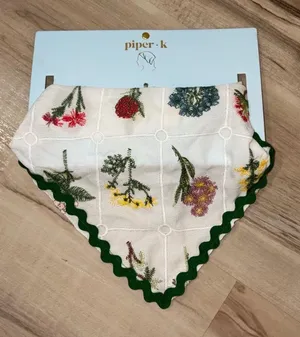 Piper K. Embroidered Hair Bandana thumbnail 1