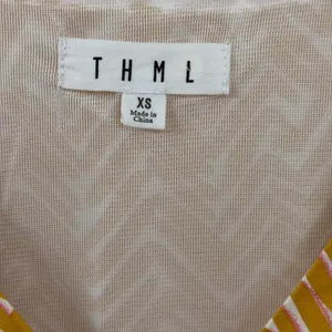 THML Yellow and White Chevron Women's Dress thumbnail 2