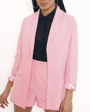 Blackmilk Pink Blazer Jacket Office Attire thumbnail 1