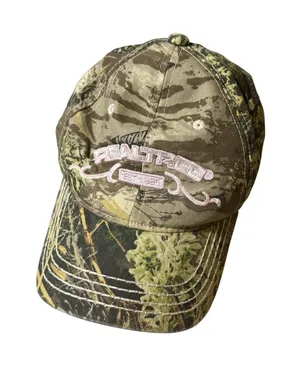 Realtree Womens Camo Hat Pink Embroidered Logo Strapback Hunting Cap Adjustable thumbnail 1