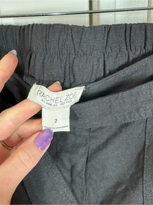 Rachel Zoe Linen Rayon Blend Straight Trousers with Belt size‎ 2 coastal resort thumbnail 2