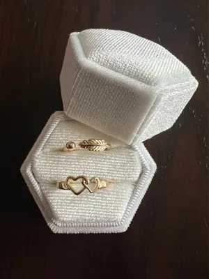 10k Gold Plated (2) in a Set Toe Rings NWT thumbnail 1