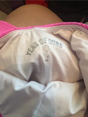 Year of ours pink ribbed romper thumbnail 11