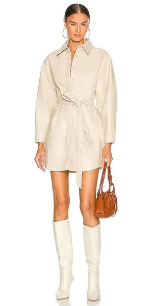 Sabrina Dress in Bone Small thumbnail 1
