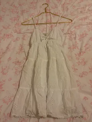 Sim & Sam White babydoll spring dress thumbnail 4