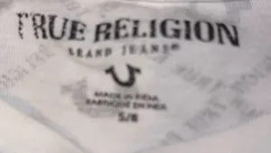 White true religion logo long sleeve  thumbnail 4