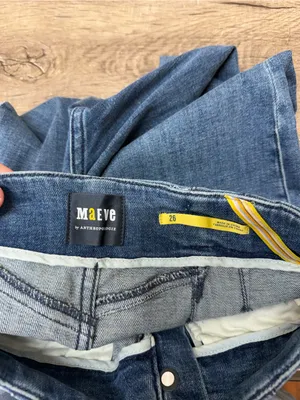 Anthropologie Maeve Bombshell Slim Straight Jean size 26 thumbnail 6