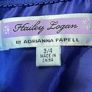 Y2K Fairy‎ Grunge Midi Dress 3/4 Blue Purple Beaded Coquette Angel Empire Waist thumbnail 5