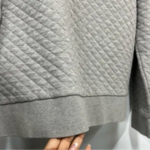 Patagonia Quilted Gray sweatshirt organic cotton snap pullover Sweater thumbnail 11