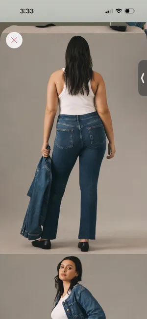 Yaya Mid-Rise Crop Jeans Pilcro Anthropologie thumbnail 3