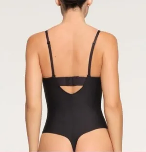 Skims Body molded (G11) UNDERWIRE THONG BODYSUIT in Onyx NWT M thumbnail 1
