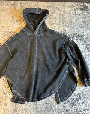 Free People Movement Grey Marbled Oversized Hoodie Size XS thumbnail 1