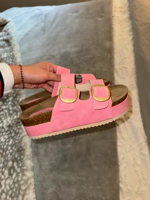 Simply Southern pink platform sandals thumbnail 2