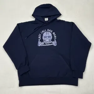 Jerzees Dallas Cowboys Last Call Hail Mary Dak Prescott Touchdown Navy Sweatshirt Size M thumbnail 1