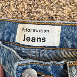 Reformation Blue Julia Crop High Rise Cigarette Jeans Womens 25 Denim Fall thumbnail 7